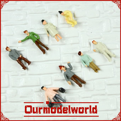 China Figuras modelo de pintura materiais dos povos Railway do modelo da loja do passatempo da vegetação rasteira fornecedor