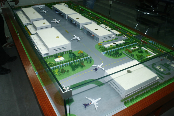 China Miniatura modelo arquitectónica personalizada do fabricante 3D para a disposição do aeroporto fornecedor
