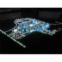 China Modelo arquitectónico diminuto ambiental com sistema de iluminação para o projeto do distrito fornecedor
