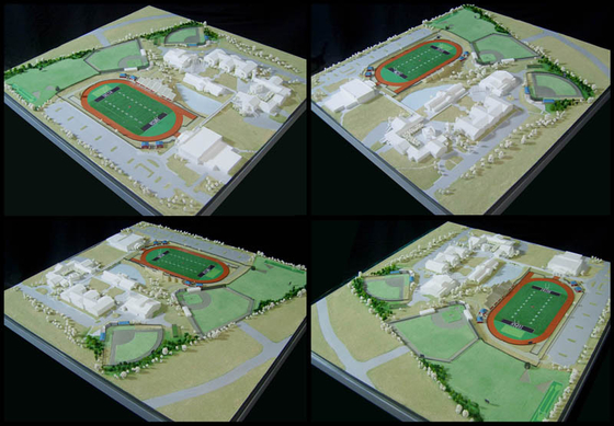 China Miniatura modelo arquitectónica durável acrílica do fabricante para o planeamento industrial da disposição fornecedor