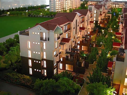 China Os passatempos treinam os ABS modelo e o acrílico do PVC da construção de casa dos modelos fornecedor
