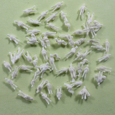 China Dos povos arquitectónicos do modelo à escala do 1:200 branco estando/de assento, figura 1.0cm para a disposição fornecedor