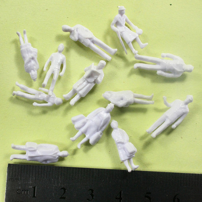 China Povos arquitectónicos do modelo à escala do branco HO, figuras eretas do 1:87 2.0cm fornecedor