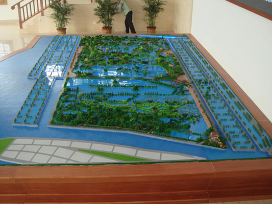China Fontes arquitectónicas agradáveis do modelo personalizadas para a disposição do projeto do parque do curso fornecedor