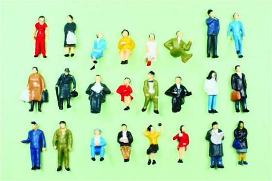 China P87-24 1:87 HO arquitetônicas maquete pessoas pintaram figuras 2.0 cm fornecedor