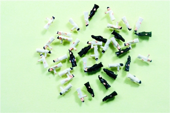 China 1:250 HO arquitetônico escala modelo pessoas pintado árabes figuras 0.8 cm fornecedor