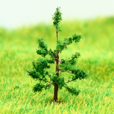 China Indicador n treinar Layout miniatura modelo árvores verde Avenue arame árvore Hoop Pine 3,2 cm fornecedor