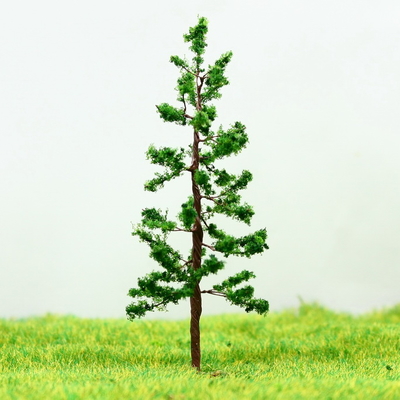 China N bitola ferroviária Layout miniatura modelo árvores verde Avenue arame árvore Pine 6,5 cm fornecedor