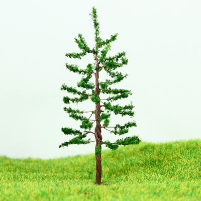 China Árvore de Metal ferroviária Track Layout miniatura modelo árvores verde Avenue Pine 8 cm fornecedor
