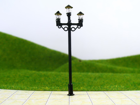 China OEM 6V luminoso Street modelo Poste 6,5 cm para Layout de trem fornecedor