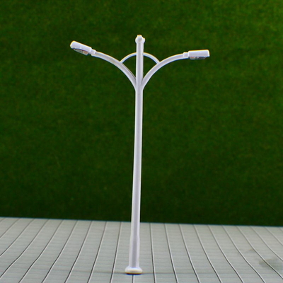China RB100- 6V Dois-dirigiu o poste de luz modelo plástico da rua para a disposição de trilha 9.5cm do trem fornecedor