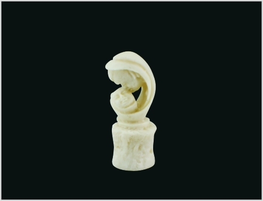 China Jade branco escultura Desktop 3D escala modelo de mãe e filho 1.5 * 4 cm MD11 fornecedor
