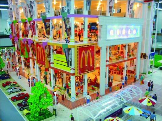 China Cidade de OEM Architechtural escala modelo ferroviário paisagem telas de fundo fornecedor