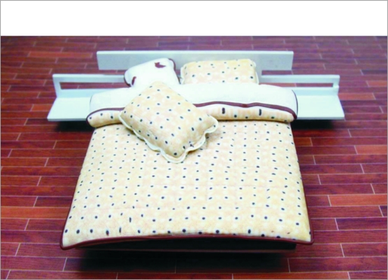 China CH06054 1:20 / 1:25 / 1:30 / 1:50 / 1:75 / alçados Custom arquitectónico modelo mobiliário cerâmica cama fornecedor