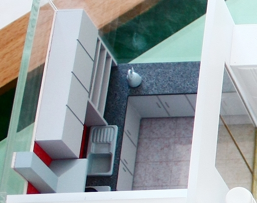 China Miniatura edifício arquitectónico modelos casa interiores Kichten gabinete fornecedor
