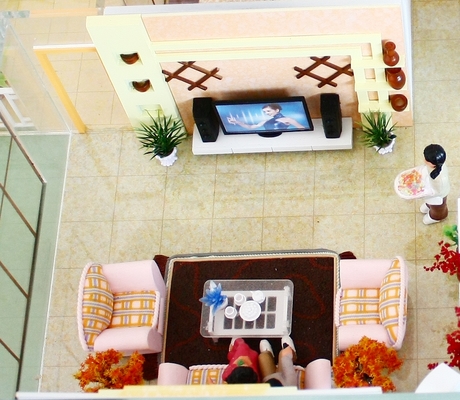 China Personalizado em miniatura arquitectónico modelos 3D edifício casa interiores sala de estar fornecedor