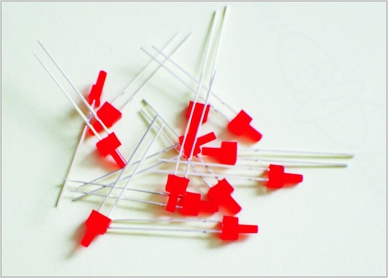 China MD01-030 2mm Flattop vermelho levou luz arquitetônica escala modelo suprimentos fornecedor