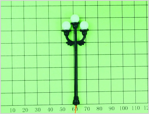 China Cargos plásticos da lâmpada do modelo à escala da rua do quadro de avisos de T10 6V para a disposição 7cm do trem fornecedor
