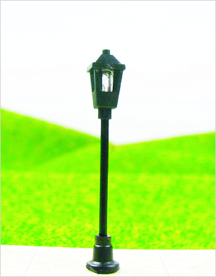 China T1 Custom 6V Single-cabeça Street Lights plástico modelo poste para Layouts de ferrovia 4,5 cm fornecedor