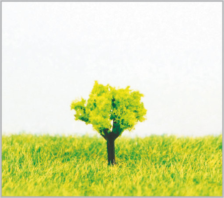 China profundo plástico feito sob encomenda de 1.8cm - árvores modelo diminutas da disposição verde da estrada de ferro fornecedor