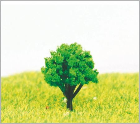 China árvores modelo diminutas verdes feitas sob encomenda de 2.5cm HO com plástico fornecedor