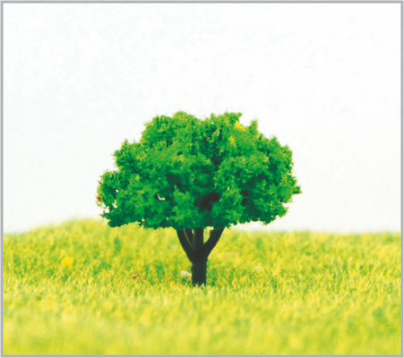 China árvores modelo diminutas plásticas arquitectónicas feitas sob encomenda verdes de 3.5cm em feito à mão fornecedor