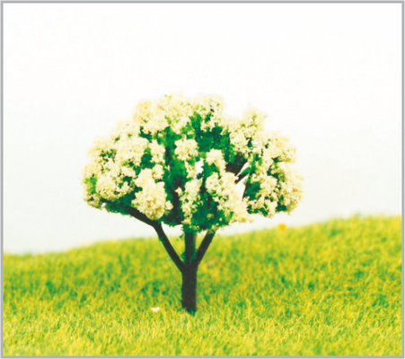 China árvores modelo diminutas brancas plásticas arquitectónicas de 4.5cm fornecedor