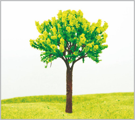 China árvores modelo diminutas verdes feitas sob encomenda feitos a mão de 13cm fornecedor
