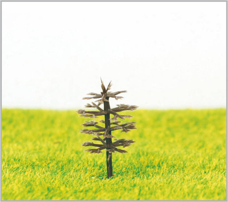 China B35 Escala O trem Layout miniatura modelo árvores na estrada Ros plásticos 3.5 cm fornecedor