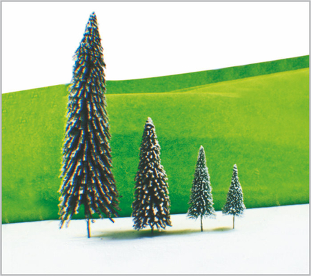 China XS30 / 70 ferrovia HO Layout miniatura modelo árvores na estrada Cedar Tree 7 cm/6 cm/5 cm fornecedor