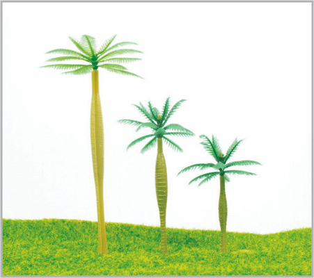 China HD90/HD70/HD50 OEM HO Train Layout miniatura modelo árvores Coconut Tree 9 cm por 7 cm/5 cm fornecedor