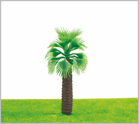 China M010 HO Train Layout miniatura modelo árvores Green Street Palms árvore 8 cm fornecedor