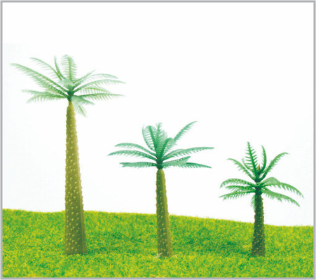 China HC75/HC50/HC40 OEM HO Train Layout miniatura modelo árvores Coconut Tree 7,5 cm por 5 cm/4 cm fornecedor