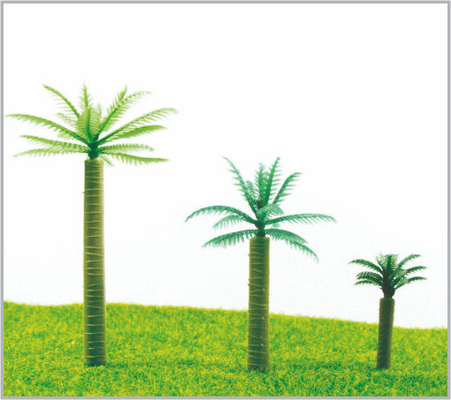 China HB60/HB50/HB35 OEM HO Train Layout miniatura modelo árvores Coconut Tree 6 cm por 5 cm/3.5 cm fornecedor