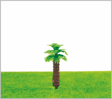 China M013 OEM HO Train Layout miniatura modelo árvores amarelo verde Avenue Palms árvore 4 cm fornecedor