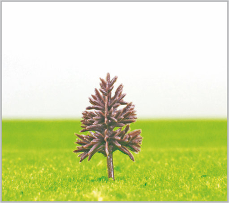China B4815 OEM miniatura modelo árvores amarelo verde plástico pirâmide tronco 4,8 cm fornecedor