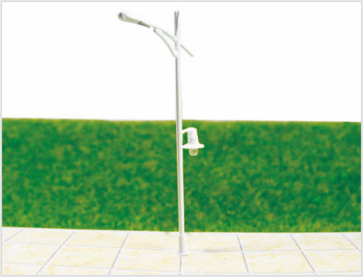 China T32 6V luminoso Billboard Street plástico escala modelo poste para Layouts HO ferroviária 8,5 cm fornecedor