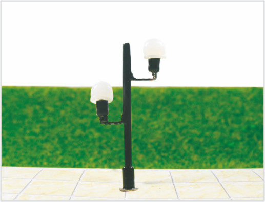 China T42 ó escala de indicador treinar Layout Design Light Street em miniatura modelo lâmpada postos 5 cm fornecedor