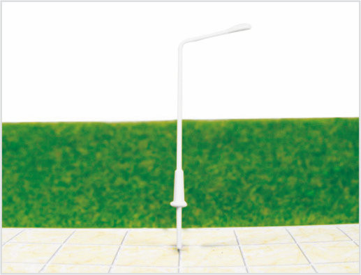 China ML500 Custom 6V Single-cabeça Street Lights plástico modelo borne da lâmpada para Layouts de estrada de ferro fornecedor