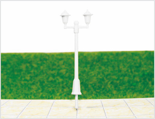 China ML500 Custom 6V duas luzes de jardim plástico modelo borne da lâmpada para Layouts de estrada de ferro fornecedor