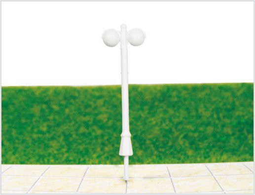 China ML500 Custom 6V Single-cabeça jardim luzes plástico modelo borne da lâmpada para Layouts de estrada de ferro fornecedor