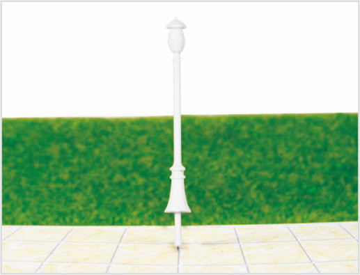 China ML300 Custom 6V duas pontas cavalo Street Lights modelo de plástico borne da lâmpada para Layout de estrada de ferro fornecedor