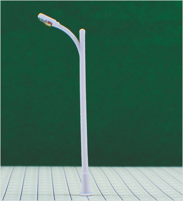 China RA100 Custom 6V Billboard Street plástico escala modelo poste para Layouts HO ferroviária 9.5 cm fornecedor