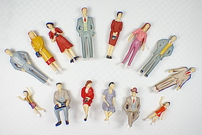 P30-14 1:30 ao ar livre arquitectura escala modelo pessoas pintado figuras 5.5 cm fornecedor