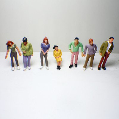 P43-10 1:43 ao ar livre arquitectura escala modelo pessoas pintado figuras 4.8 cm fornecedor
