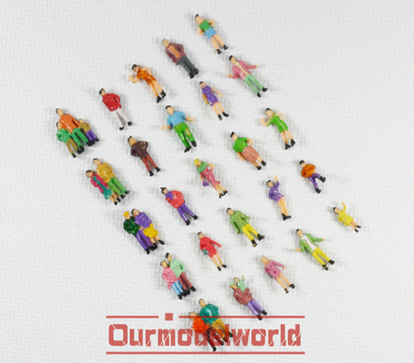 P87-25 1:87 HO arquitetônicas maquete pessoas pintaram figuras 2.0 cm fornecedor