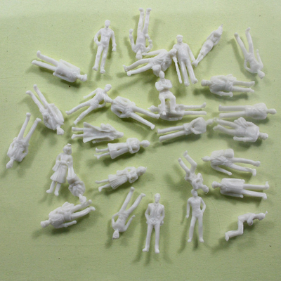 O trem 1/100 plástico da escala figura o branco modelo arquitectónico dos povos fornecedor