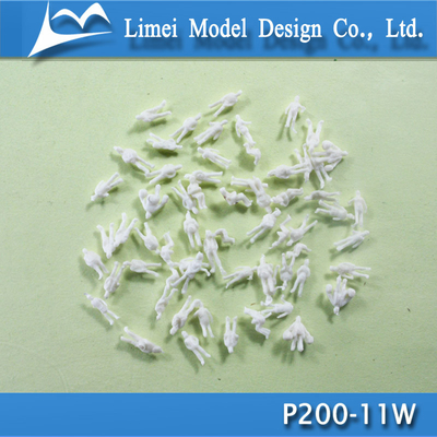 O trem 1/100 plástico da escala figura o branco modelo arquitectónico dos povos fornecedor