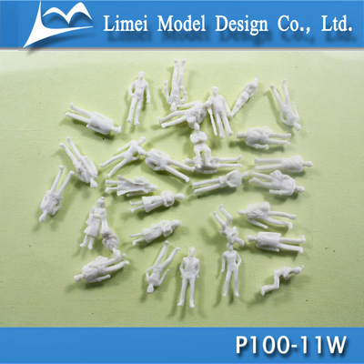 O trem 1/100 plástico da escala figura o branco modelo arquitectónico dos povos fornecedor