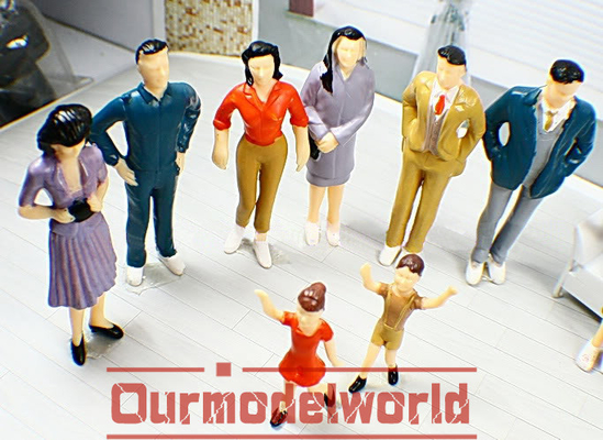P25-14 1:25 ao ar livre arquitectura escala modelo pessoas pintado figuras 7 cm fornecedor